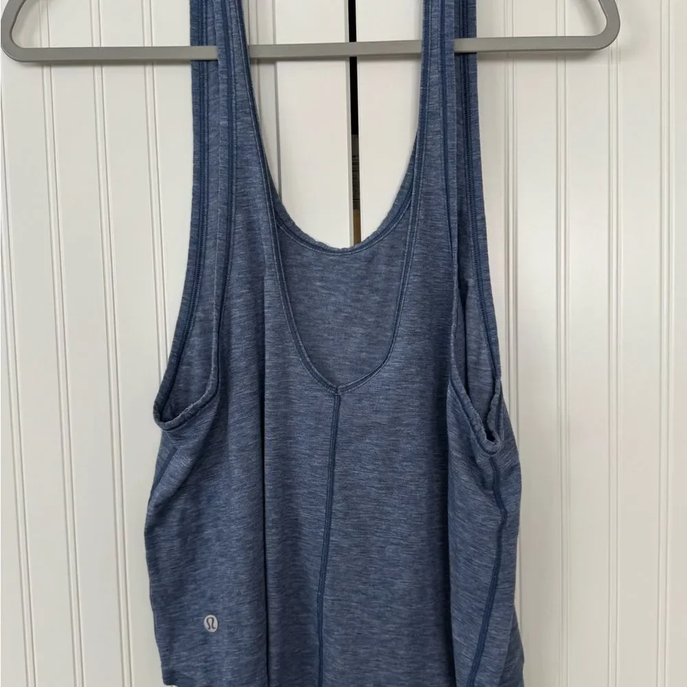 Lululemon Athletica Heathered Blue Tank Top - Medium